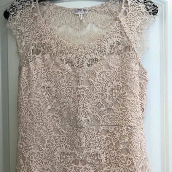 Free People Peekaboo Lace Dress Size S - Picture 4 of 6